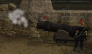 Shooting the  out of a cannon.