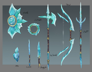 An image that contains concept art for the wand.