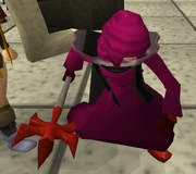 A player demonstrating the glitch.