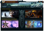Adventures (Featured) interface.png (506 KB) The Featured tab