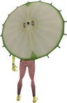 Apple parasol equipped