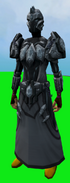 A player with the Third Age-dyed set equipped