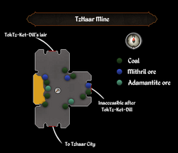 A map of the TzHaar mine.