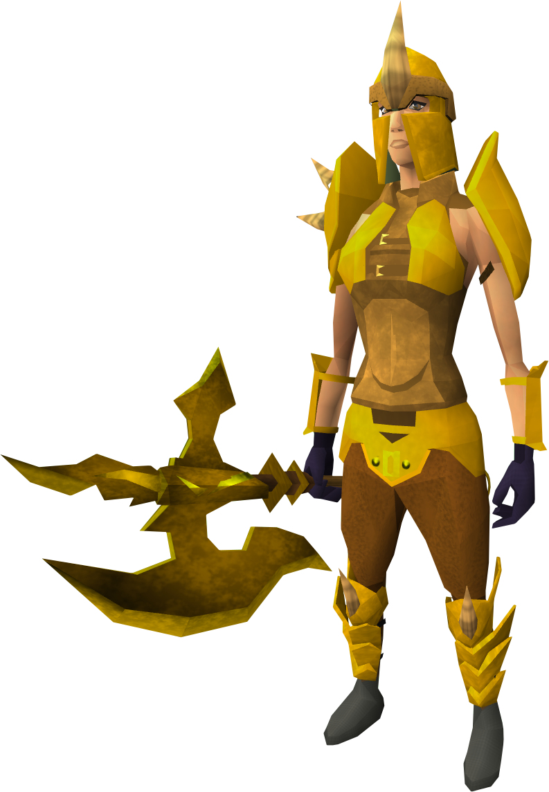 Golden Dharok's Greataxe | Runescape Wiki | Fandom