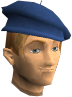 The chathead of a player wearing a blue beret.