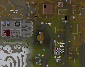 Burthorpe map