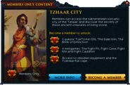 Interface after attempting to enter TzHaar City.