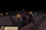 Grimsson is confronted and escapes via a minecart.