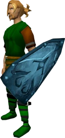 Rune kiteshield equipped