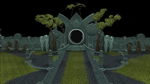 Guthix shrine - Central cave entrance