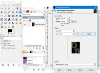 Increasing the size of the canvas, with the cropped map layer centred
