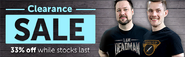 Clearance Sale 33% off lobby banner