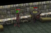 Elfinlocks, in combat with a soulgazer.