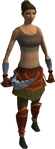 A forgotten warrior wearing a Primal dagger, Primal plateskirt, and Primal gauntlets.