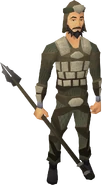 A player wielding Morrigan's javelin