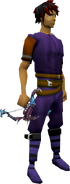 A player wearing the Ocean's Archer Crossbow