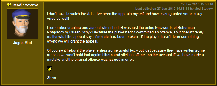 Ban Appeals