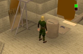 A player tagging the 'active' pillar.