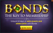 The popup that appears that advertises bonds.
