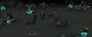 An army of trolls and Black Guard ready to assault the Red Axe