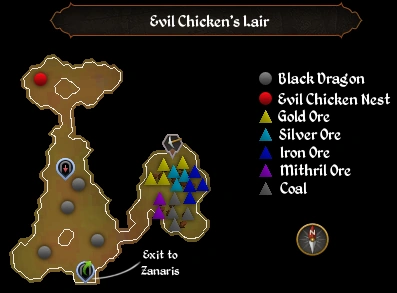 Evil Chicken's Lair map