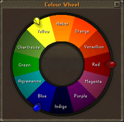 Glaze colour wheel interface