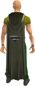 Smithing cape equipped