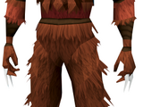 Werewolf torso (red, male)