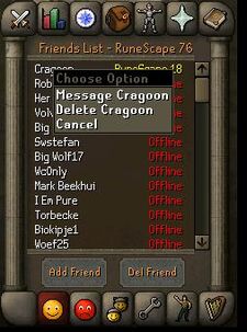 Runescape scherm friends