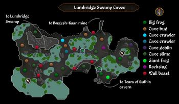 Lumbridge Swamp Caves map