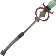 A detailed view of Zuriel's staff