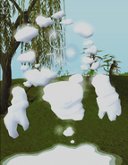 A snow spirit which a player becomes.