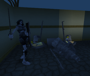 Zombies causing loads of damage to the Varrock palace.