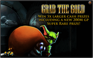 In-game advertisement for Grab the gold