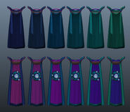 The choices for the cape, to be decided by the players.