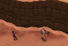 A player playing the snake charm