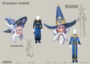 Concept art of Sedridor and Traiborn.