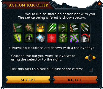 assign hotkey to action bar