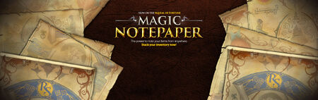 Magic Notepaper banner