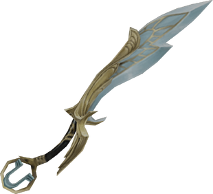 An up close view of the Armadyl godsword.