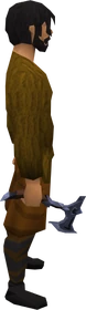 Mithril hatchet equipped