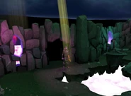 The cave where you follow Waylan's soul