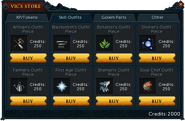 Vic's Store 2014 - Skill Outfits Tab