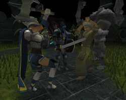 Thaerisk defends himself against Commander Zilyana's army