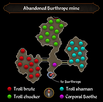 Abandoned Burthrope mine map