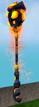 Staff of limitless lava detail
