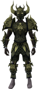 Malevolent armour set (barrows) equipped