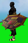 A player with the Shield of Diamonds equipped