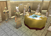 Thaerisk, Idria, and Akrisae discussing plans