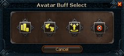 Avatar Buff Select